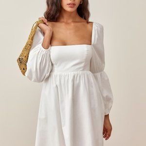 💙Reformation Michaela Dress White